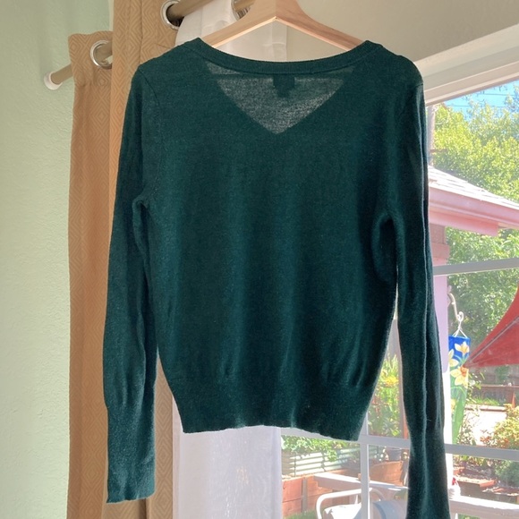 Women's a.new day V neck Modal Sweater in a Dark Green, size Medium - Picture 2 of 11